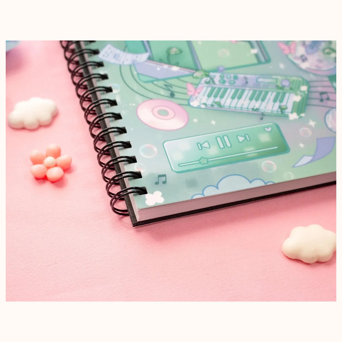 Blooming Records Spiral Lined Notebook (7x9") view 4