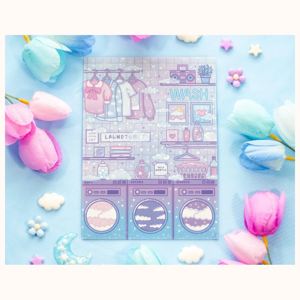 Laundromat Art Print by Farouk Book Store