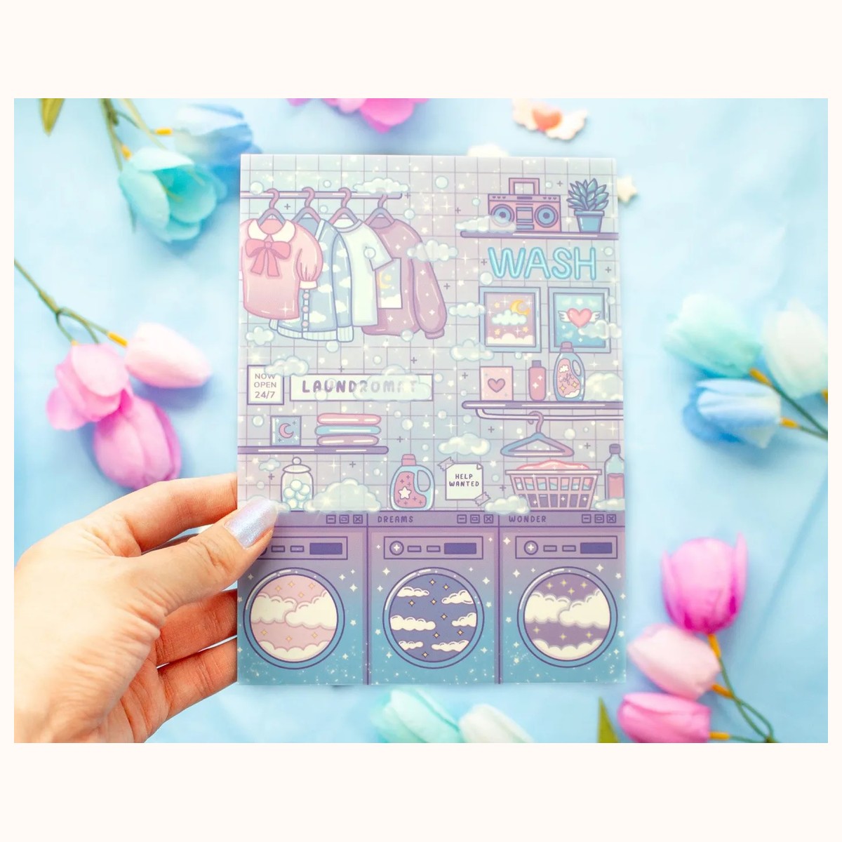 Laundromat Art Print view 2