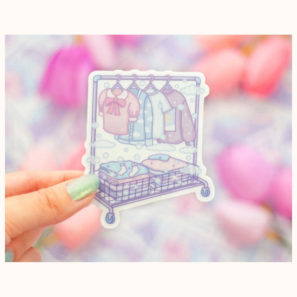 Clothing Rack Sticker by Farouk Book Store