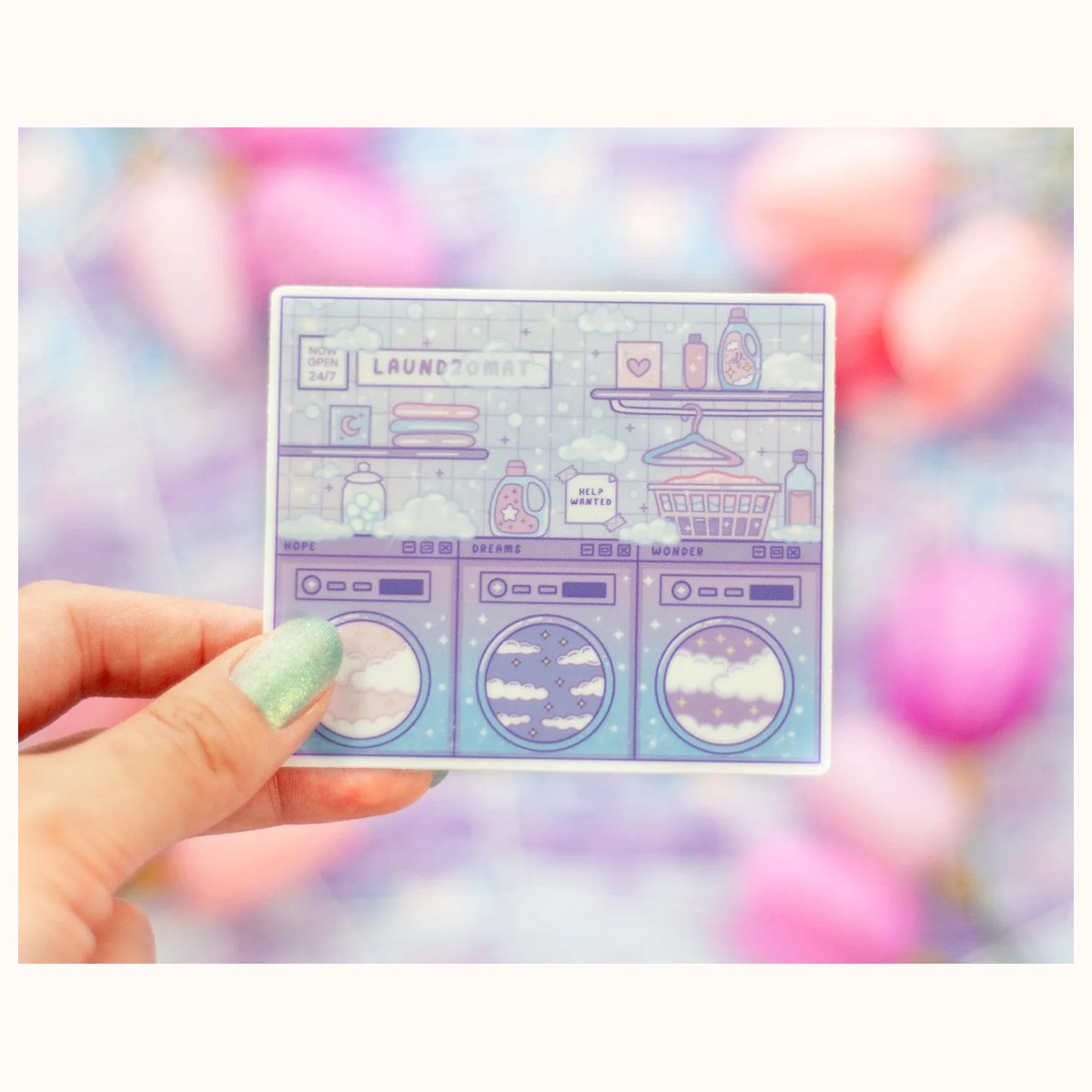 Laundromat Sticker by Farouk Book Store