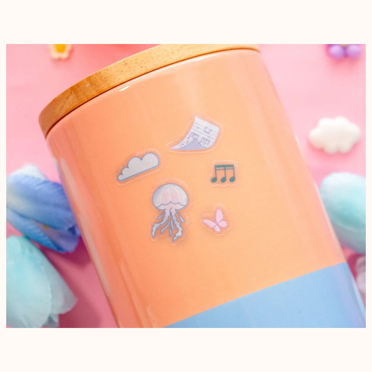 Blooming Records Clear Deco Sticker Sheet view 3