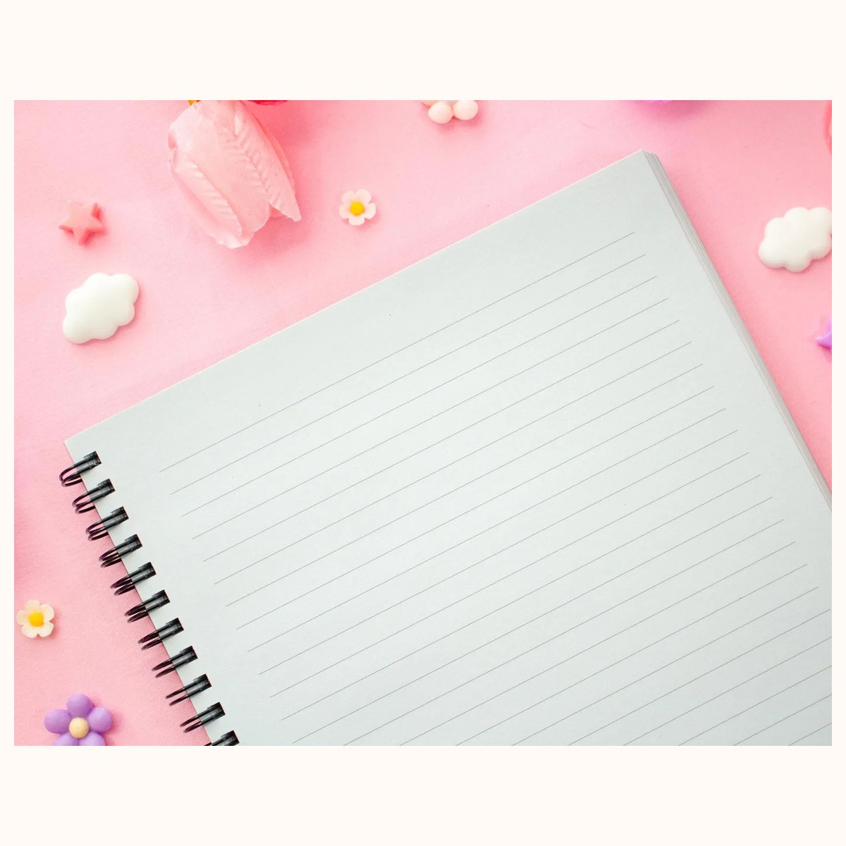 Love Story Spiral Lined Notebook (7x9") view 6