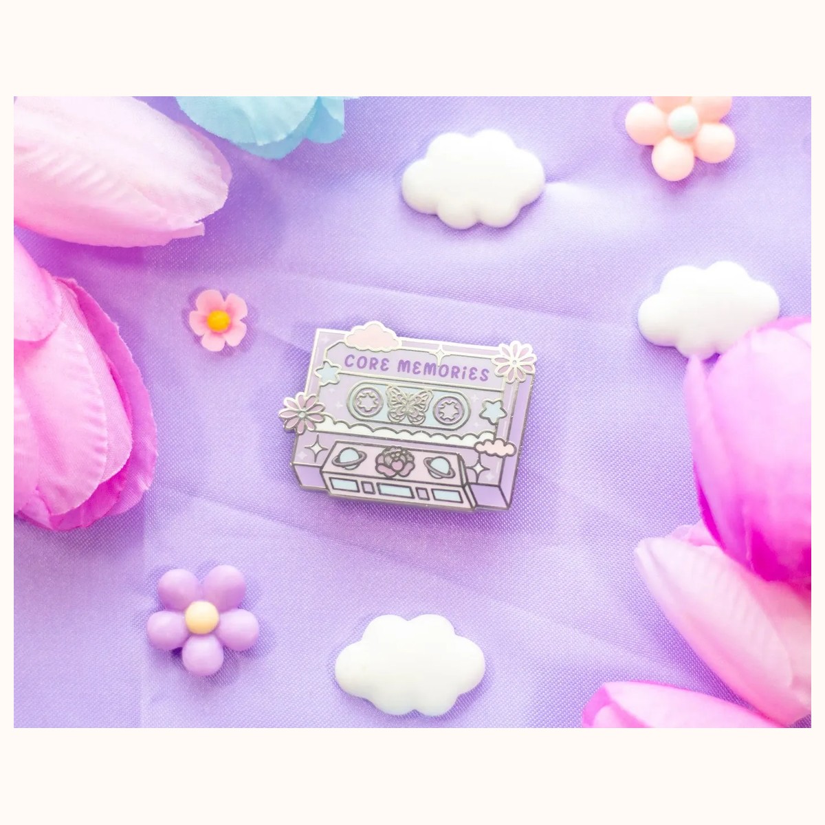Magical Cassette Tape Enamel Pin view 3
