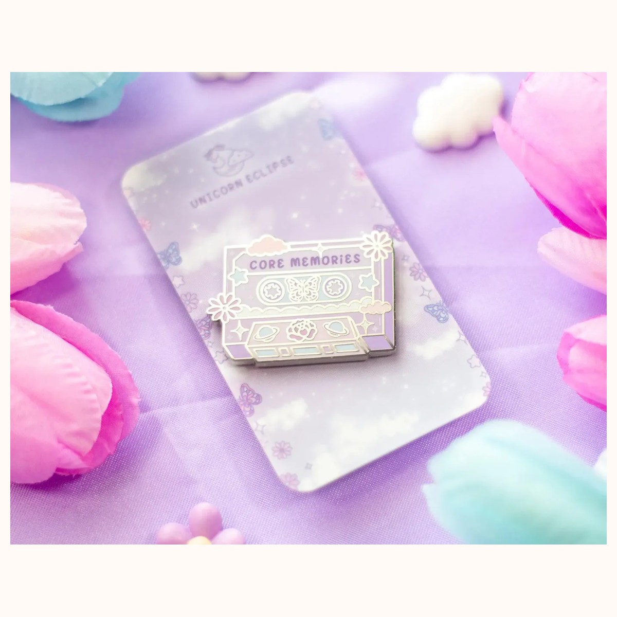 Magical Cassette Tape Enamel Pin view 6
