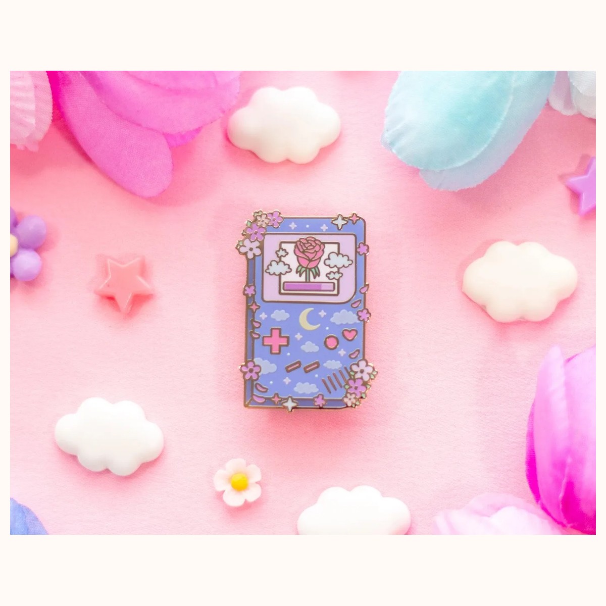 Game Girl Enamel Pin view 3