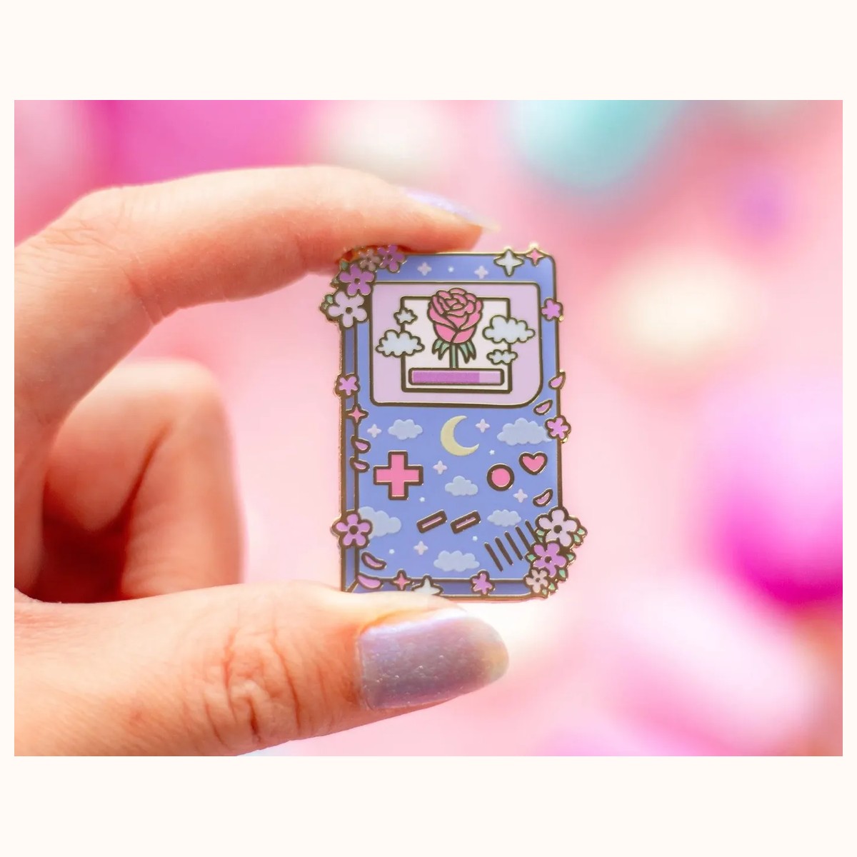 Game Girl Enamel Pin view 5