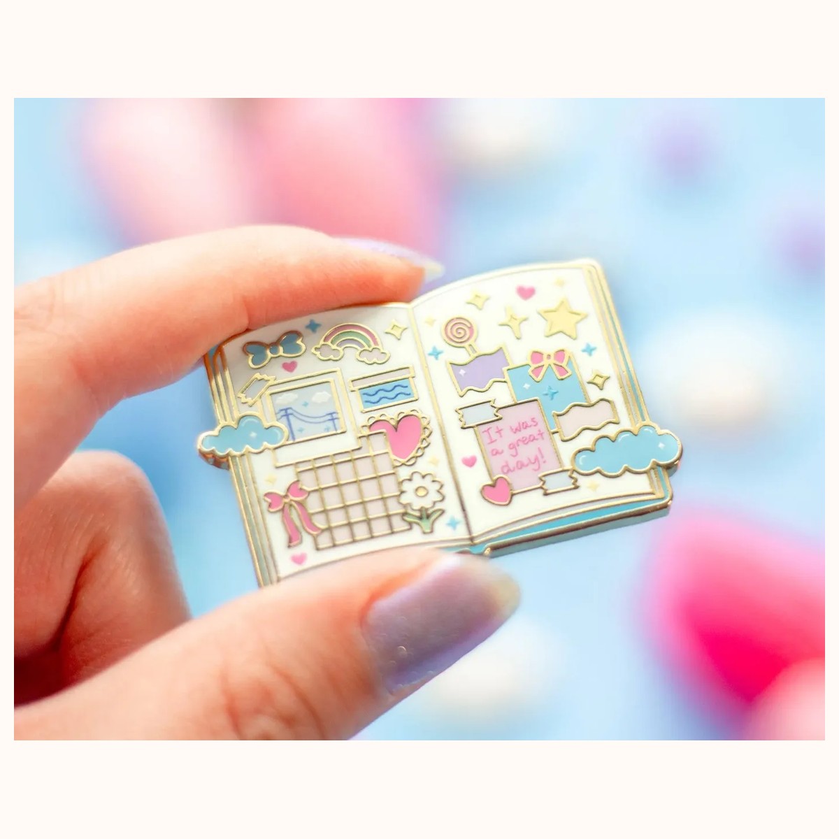 Journal Enamel Pin view 2