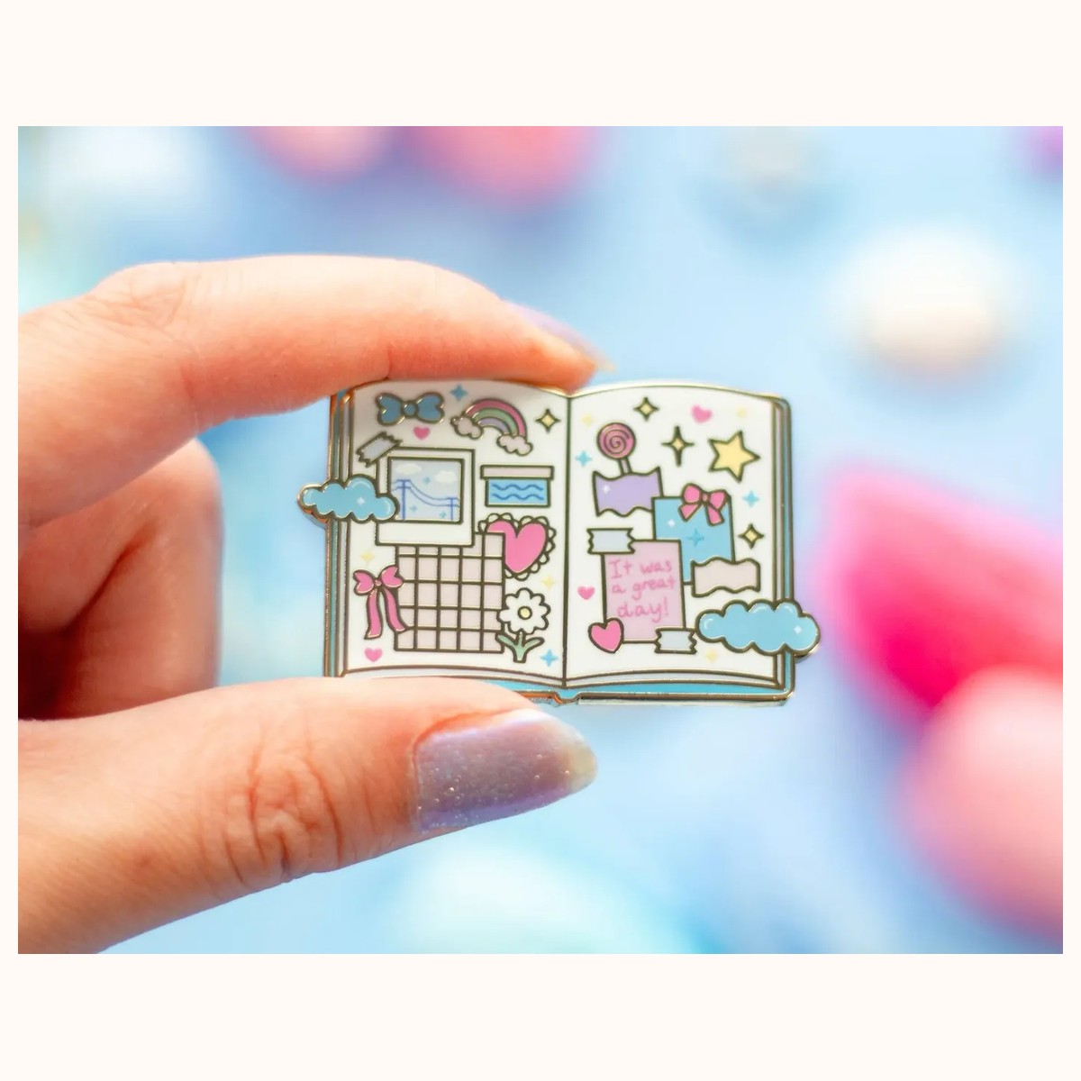 Journal Enamel Pin view 5
