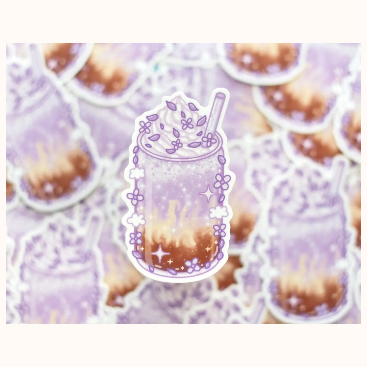Ube Latte Sticker view 2