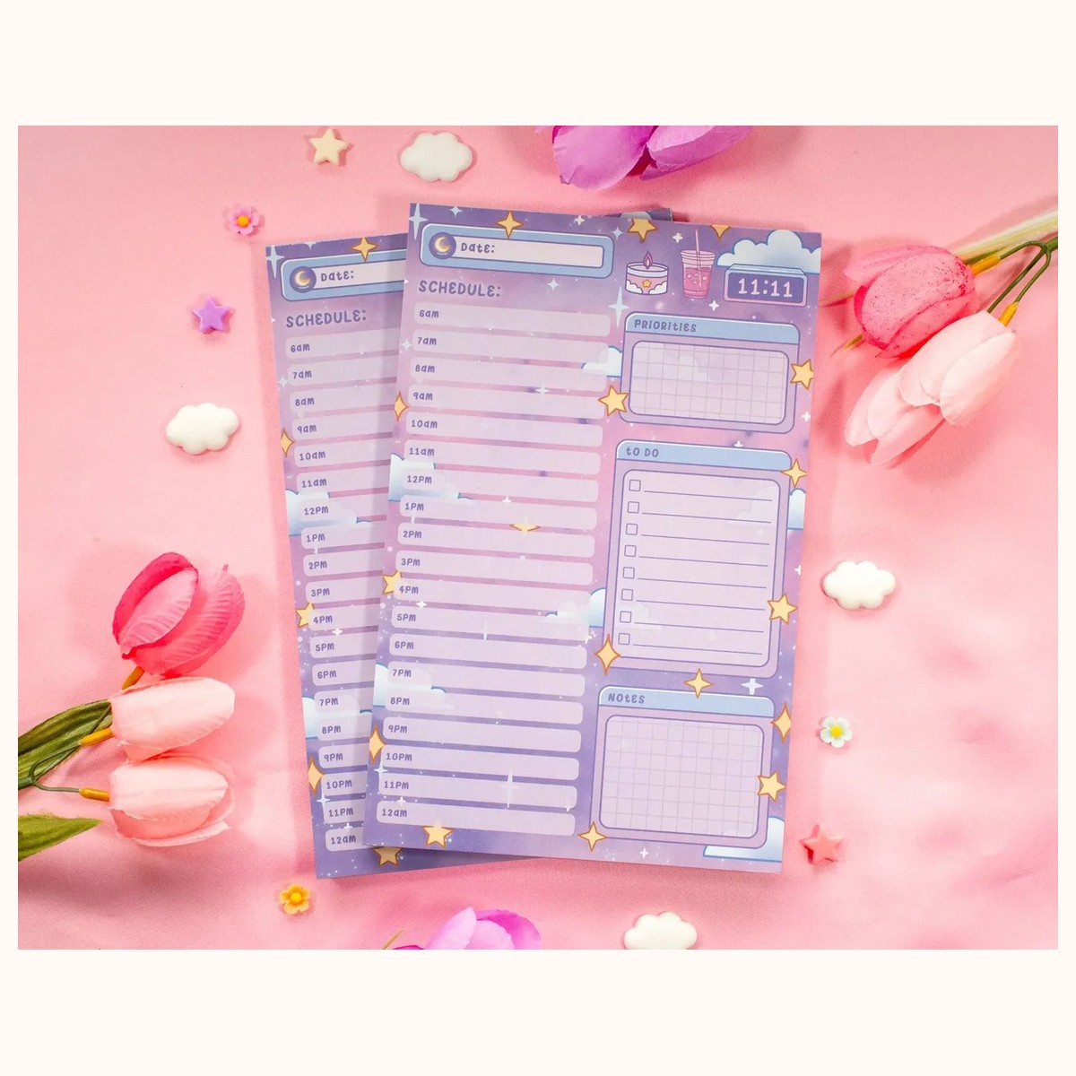 Study Night Hourly Planner Pad view 3