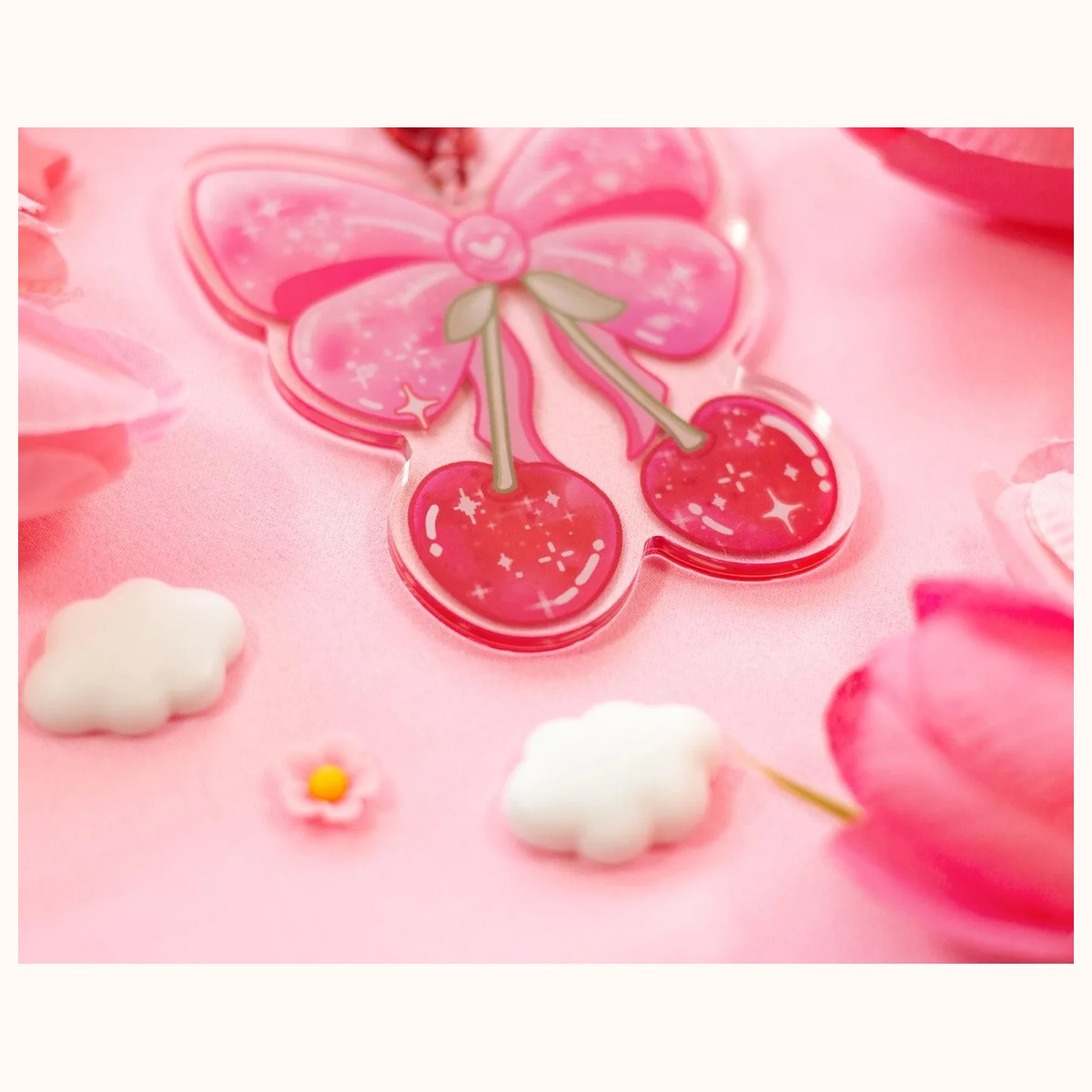Cherries Keychain view 3
