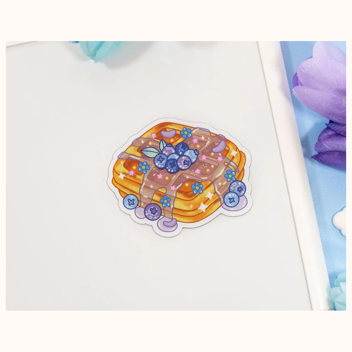 Blueberry Waffles Magnet by Farouk Book Store