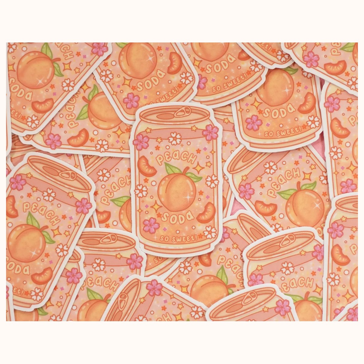 Peach Soda Sticker view 3