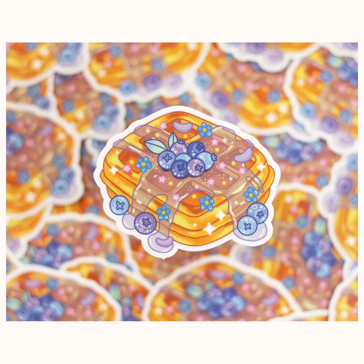 Blueberry Waffles Sticker view 2