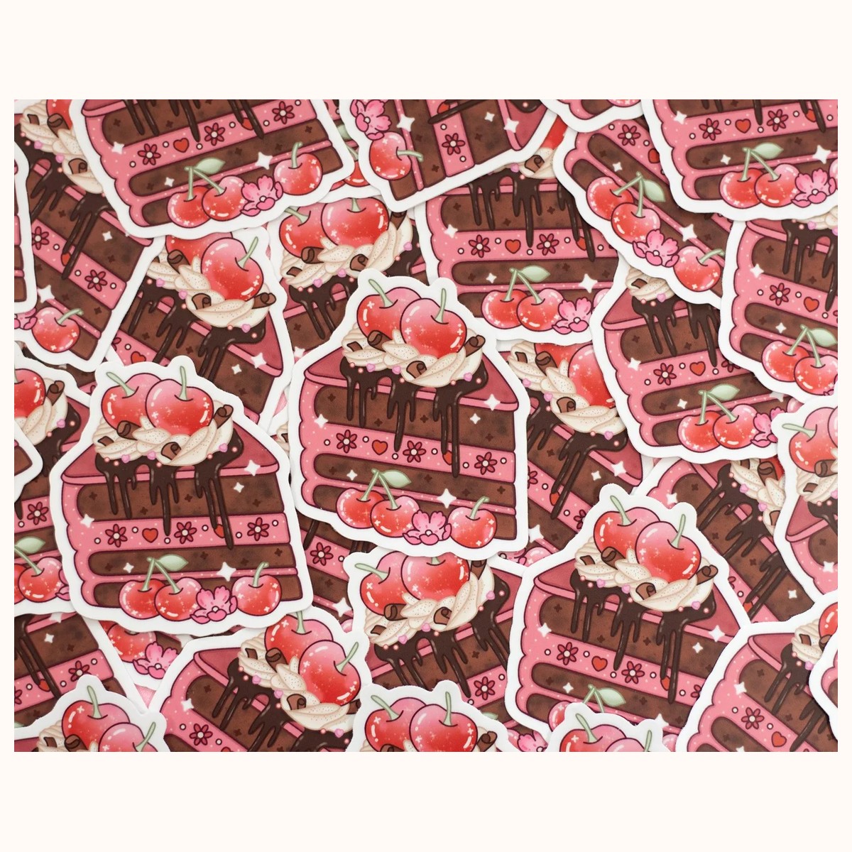 Chocolate Cherry Cake Sticker view 3