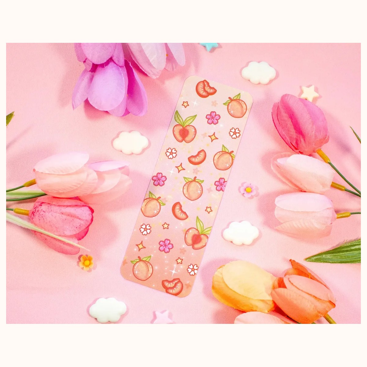 Peaches Bookmark, bookmarks from Farouk Book Store