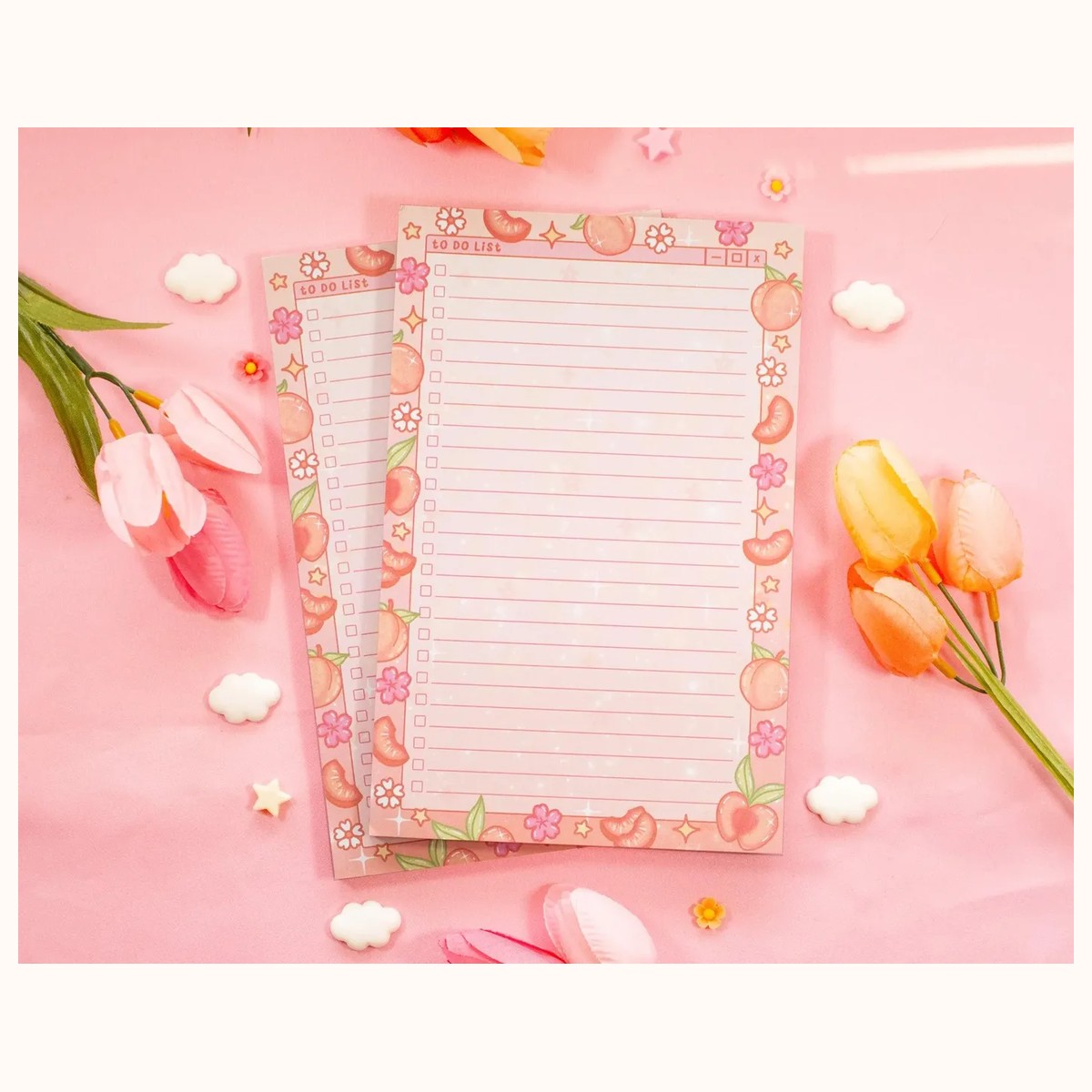 Peaches to Do List Planner Pad view 3
