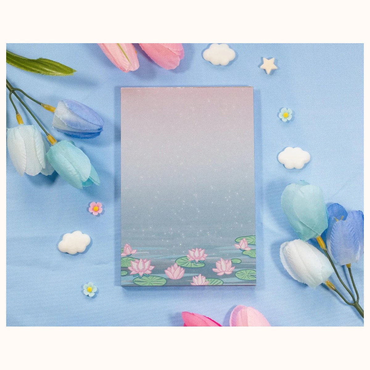 Lotus Pond Notepad by Farouk Book Store