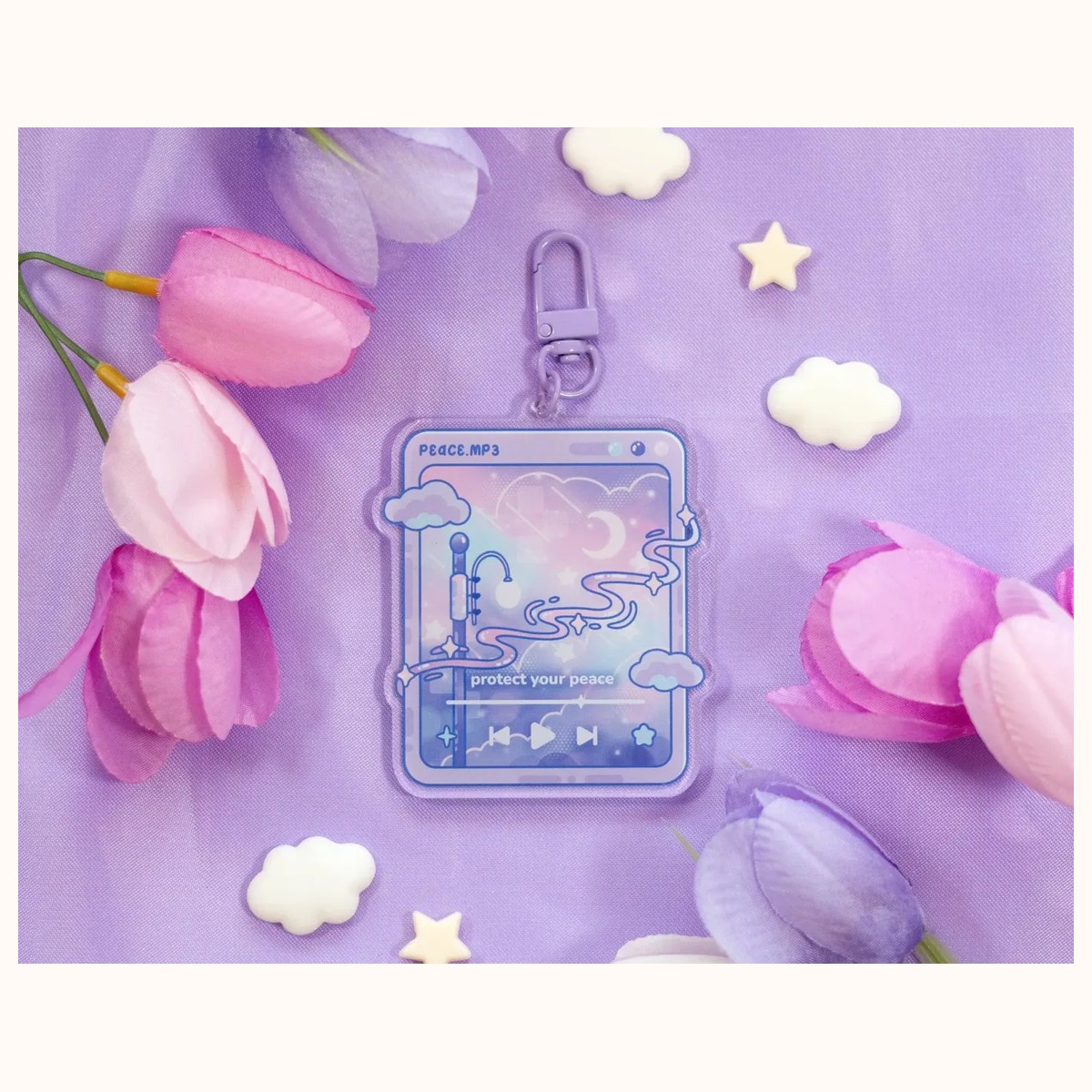Peace Music Player Keychain by Farouk Book Store