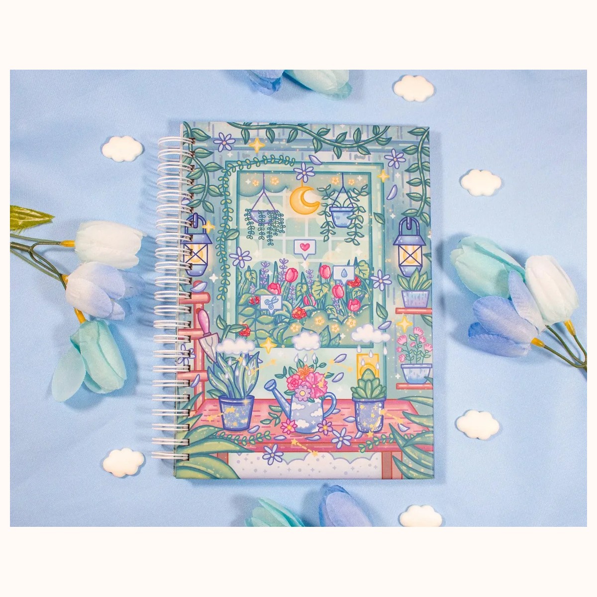 Botanical Bliss Reusable Sticker Book by Farouk Book Store