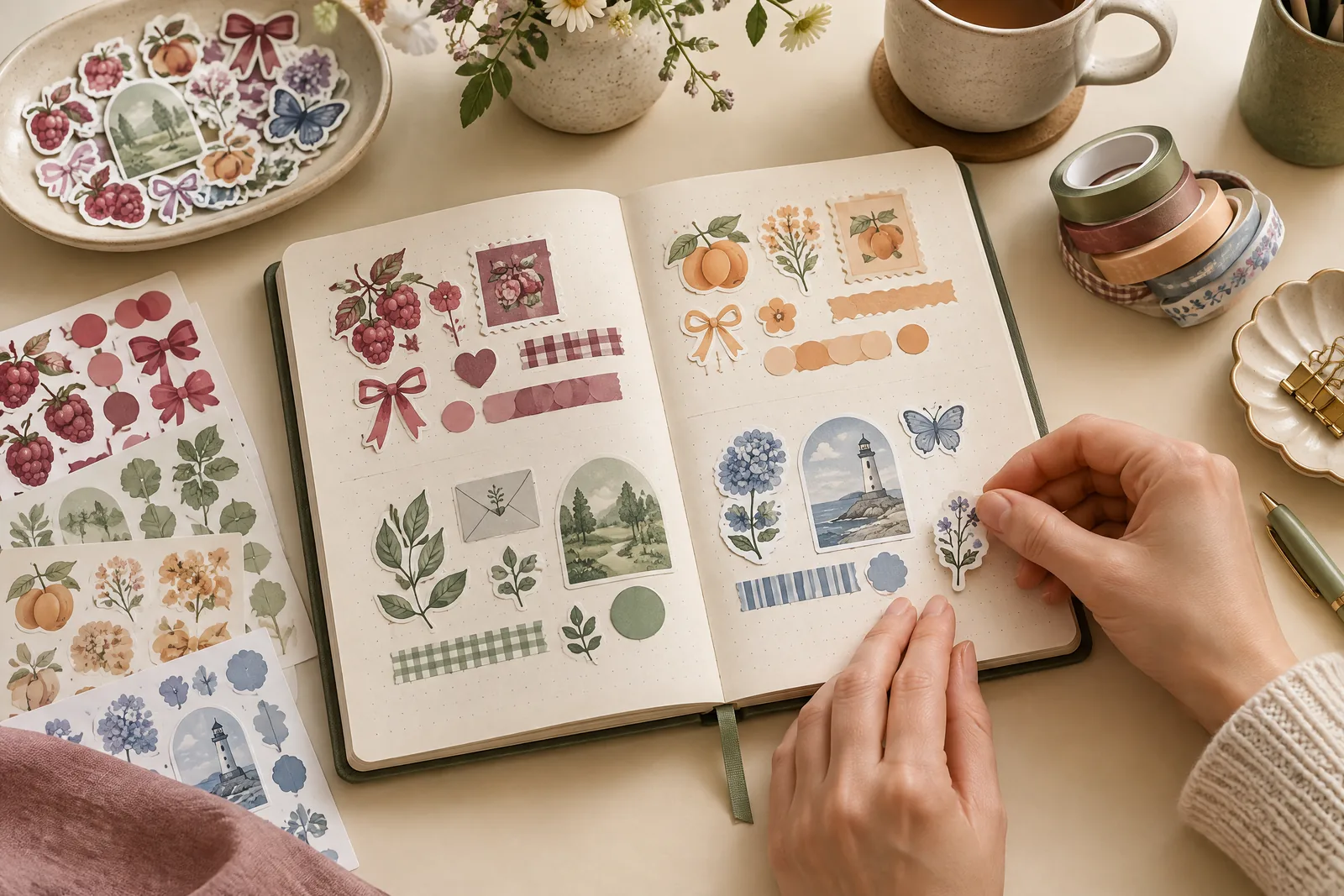 Editorial cover for How to Choose Stickers for Journals and Planners