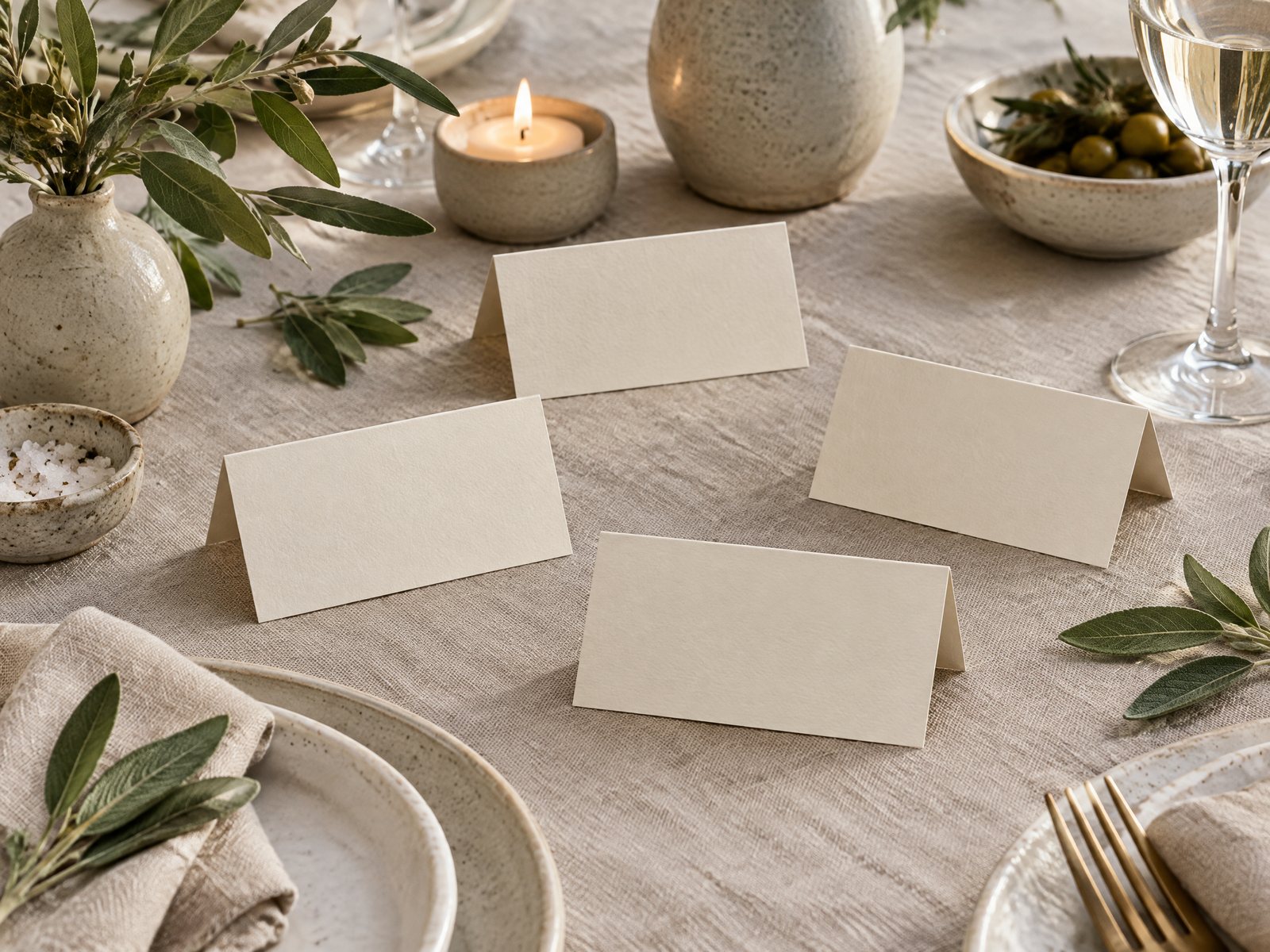 Editorial cover for A Small Dinner Place-Card Project with Farouk